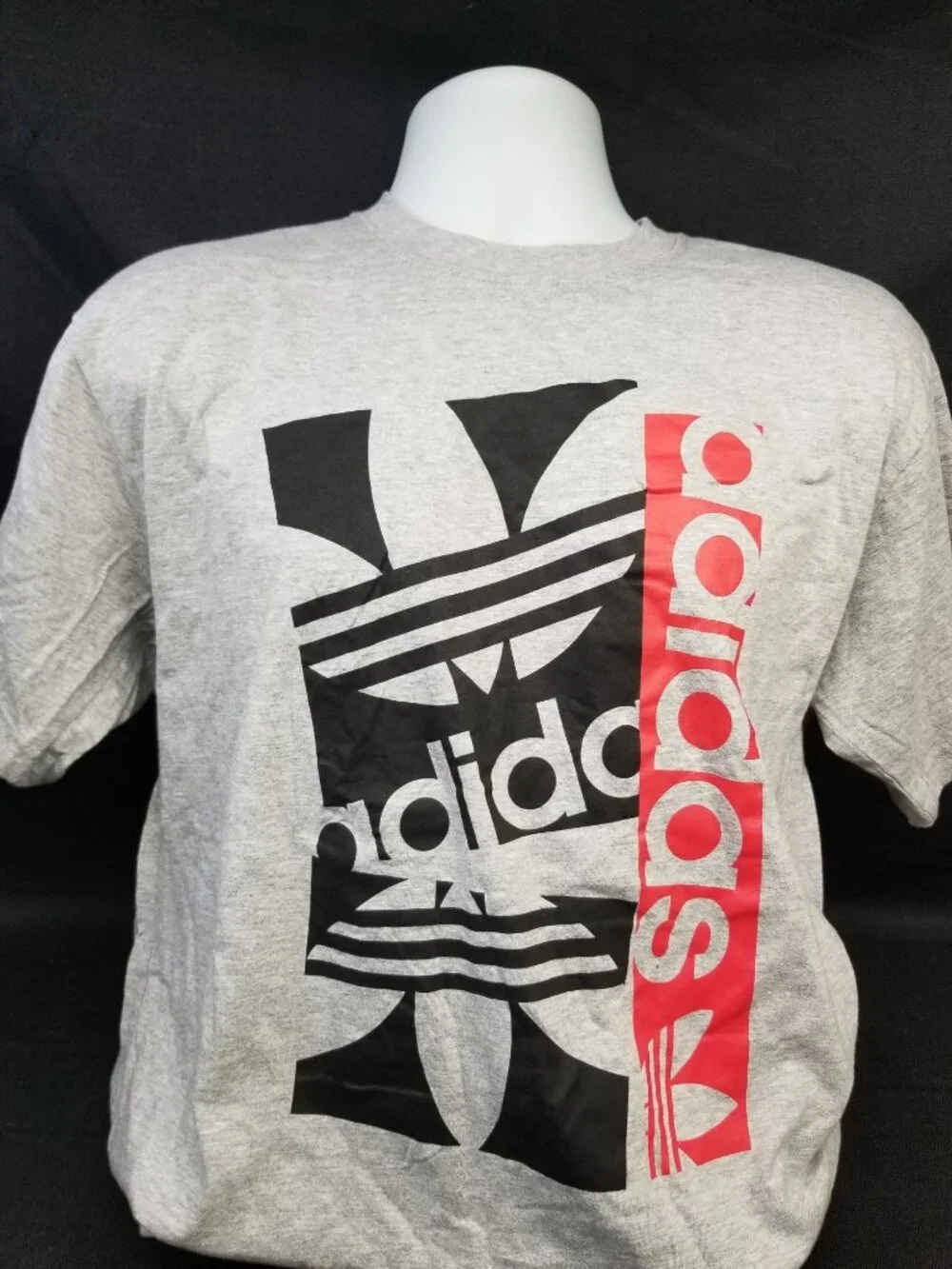 Adidas Men's Graphic Slap Tags Gray T-Shirt Size L NEW WITH TAGS!